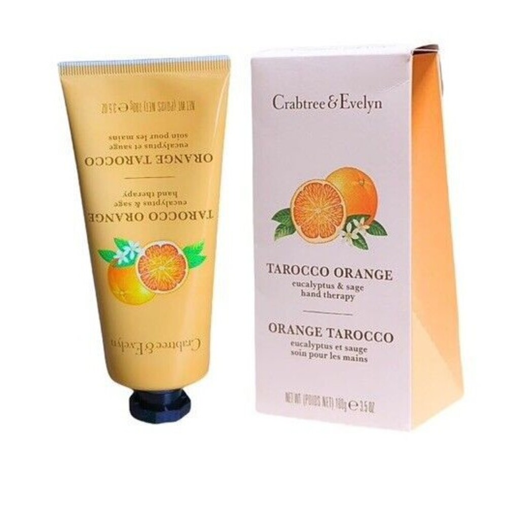 Crabtree & Evelyn Hand Therapy Cream Tarocco Orange  3.5 oz Eucalyptus & Sage